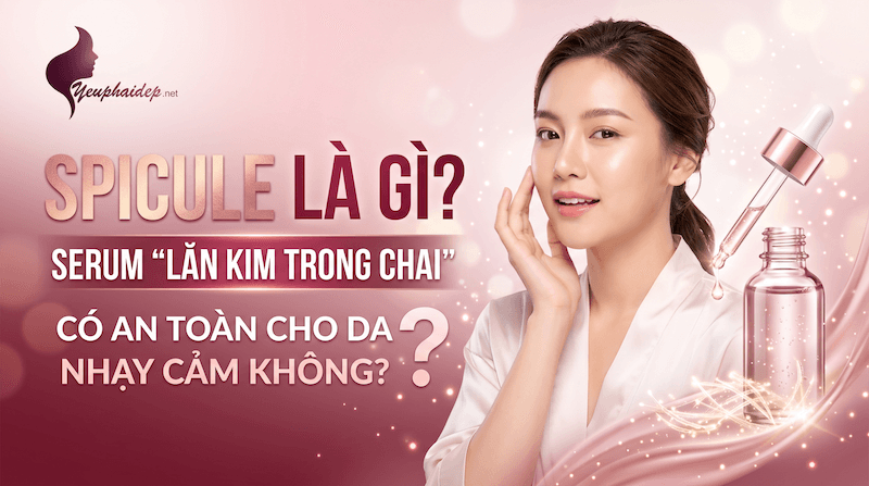 Spicule Là Gì? Serum "Lăn Kim Trong Chai" Có An Toàn Cho Da Nhạy Cảm Không