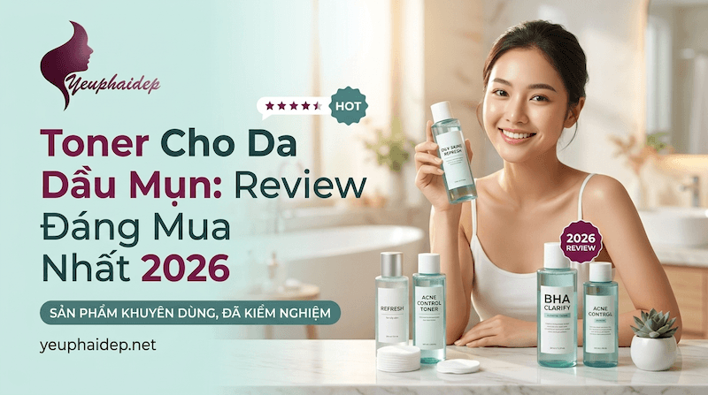 Toner Cho Da Dầu Mụn: Review Đáng Mua Nhất 2026