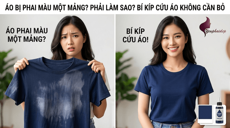 Áo Bị Phai Màu Một Mảng Phải Làm Sao? Bí Kíp Cứu Áo Không Cần Bỏ