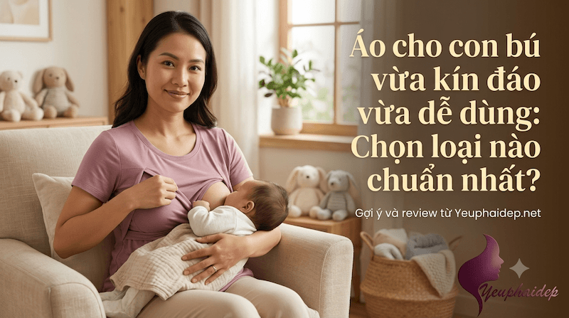 Áo cho con bú vừa kín đáo vừa dễ dùng: Chọn loại nào chuẩn nhất?