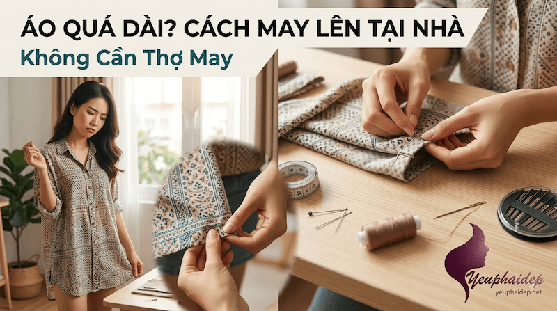 Áo Quá Dài? Cách May Lên Tại Nhà, Không Cần Thợ May