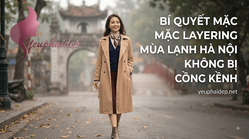 Bí Quyết Mặc Layering Mùa Lạnh Hà Nội Không Bị Cồng Kềnh
