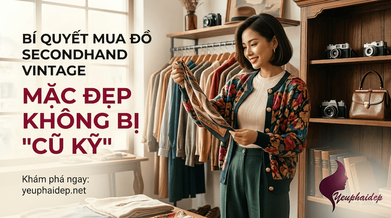 Bí Quyết Mua Đồ Secondhand Vintage Mặc Đẹp Không Bị Cũ Kỹ