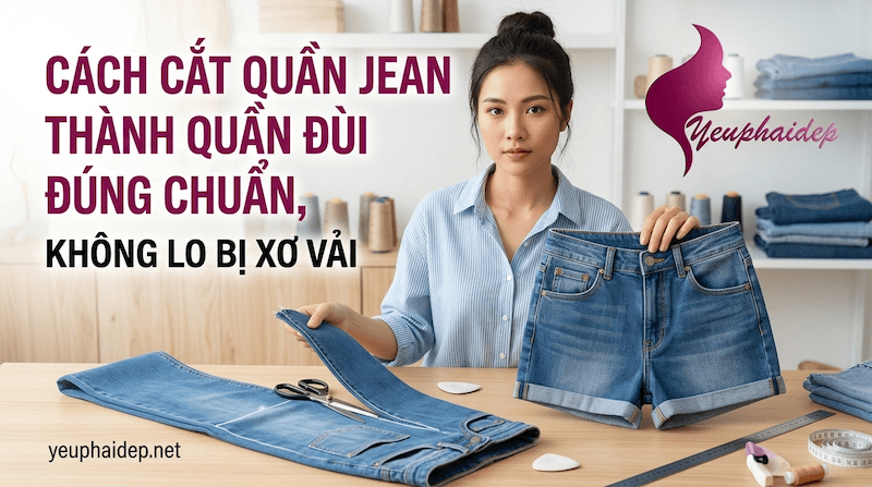 Cách Cắt Quần Jean Thành Quần Đùi Đúng Chuẩn, Không Lo Bị Xơ Vải
