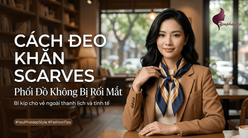 Cách Đeo Khăn Scarves Phối Đồ Không Bị Rối Mắt