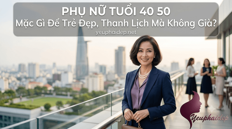Phụ Nữ Tuổi 40 50 Mặc Gì Để Trẻ Đẹp, Thanh Lịch Mà Không Già?