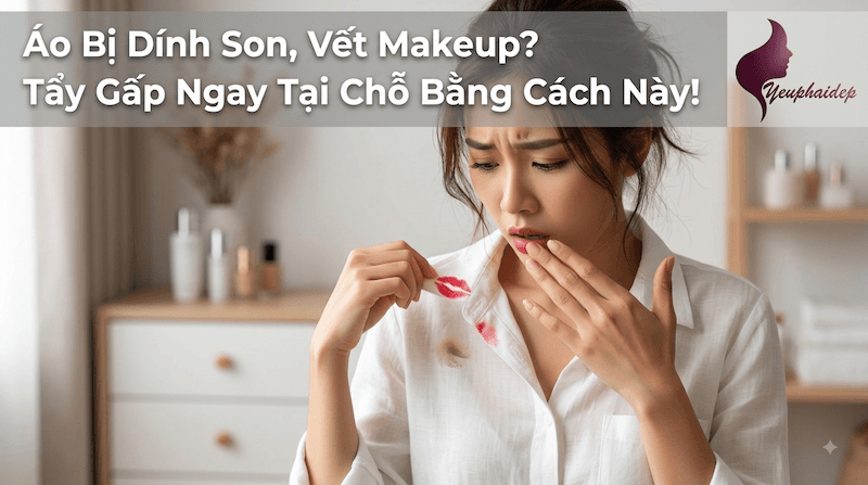 Áo Bị Dính Son, Vết Makeup? Tẩy Gấp Ngay Tại Chỗ Bằng Cách Này!