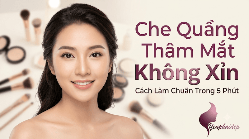 Che Quầng Thâm Mắt Không Xỉn — Cách Làm Chuẩn Trong 5 Phút
