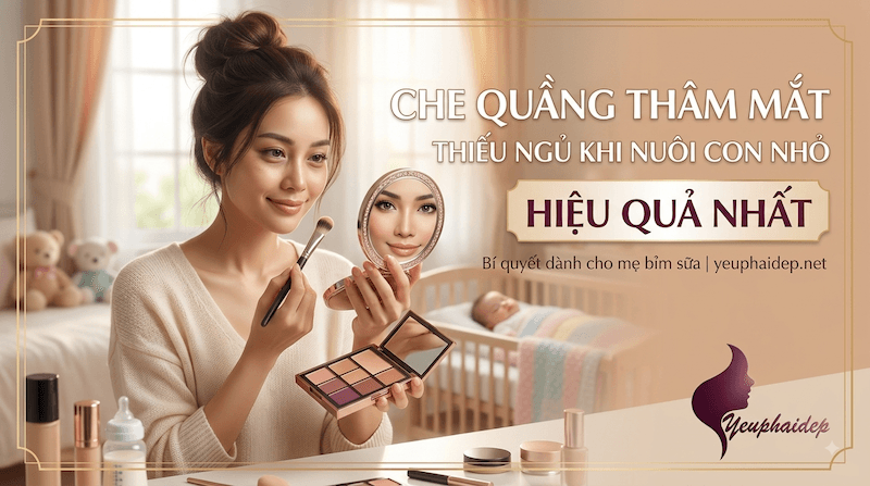 Che Quầng Thâm Mắt Thiếu Ngủ Khi Nuôi Con Nhỏ Hiệu Quả Nhất
