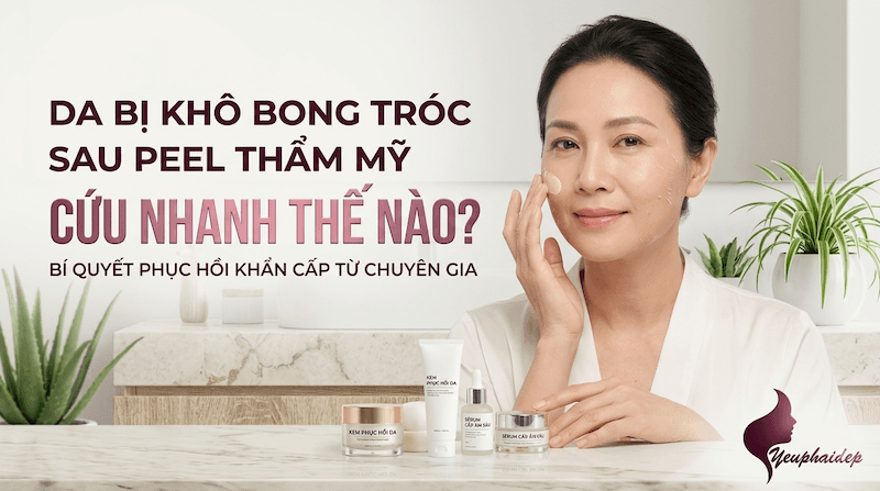 Da Bị Khô Bong Tróc Sau Peel Thẩm Mỹ: Cứu Nhanh Thế Nào?