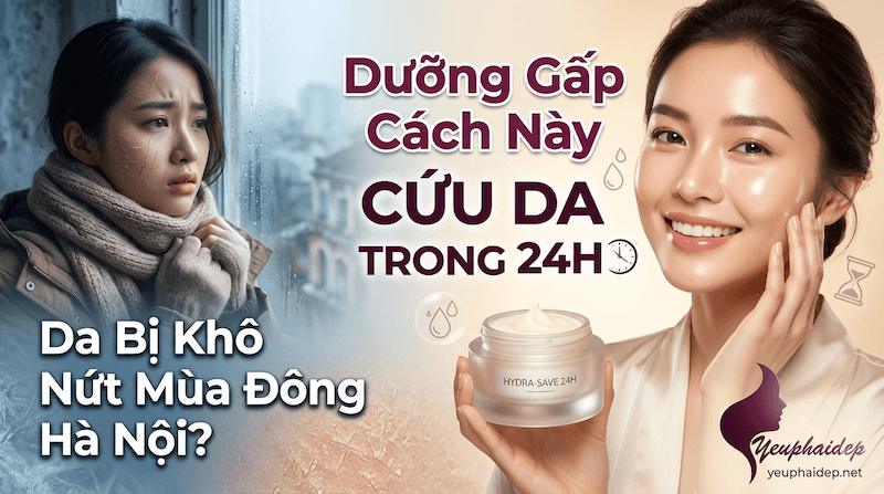 Da Bị Khô Nứt Mùa Đông Hà Nội? Dưỡng Gấp Cách Này Cứu Da Trong 24H