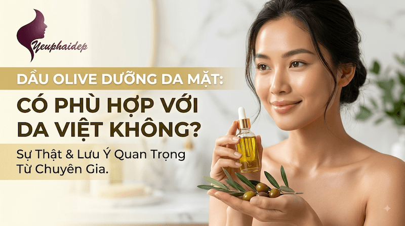Dầu Olive Dưỡng Da Mặt Có Phù Hợp Với Da Việt Không?