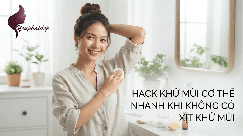 Hack Khử Mùi Cơ Thể Nhanh Khi Không Có Xịt Khử Mùi