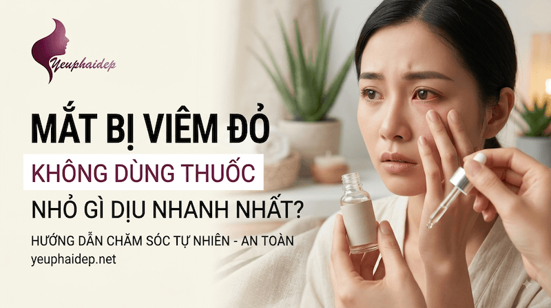 Mắt Bị Viêm Đỏ Không Dùng Thuốc Nhỏ Gì Dịu Nhanh Nhất?