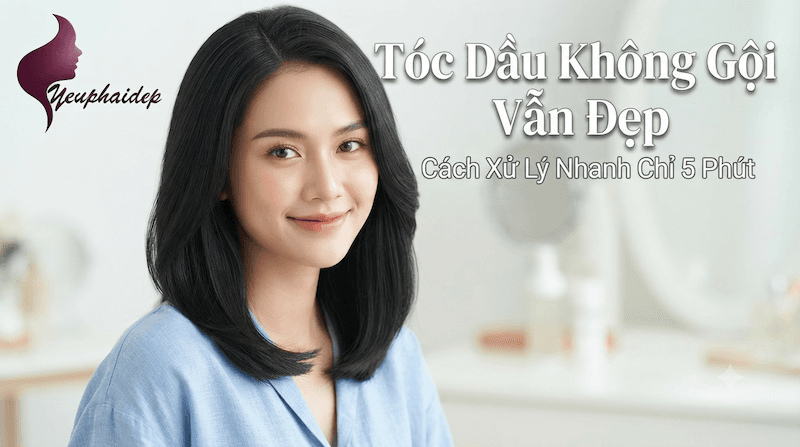 Tóc Dầu Không Gội Vẫn Đẹp: Cách Xử Lý Nhanh Chỉ 5 Phút