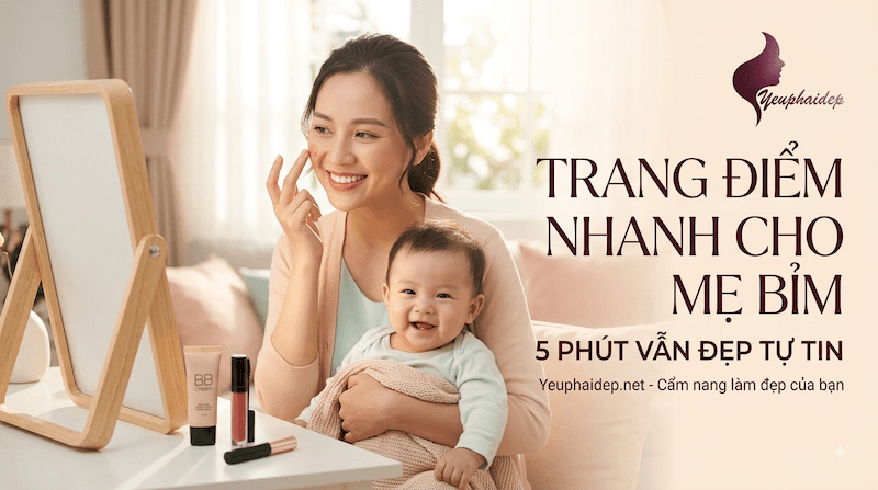 Trang Điểm Nhanh Cho Mẹ Bỉm 5 Phút Vẫn Đẹp Tự Tin