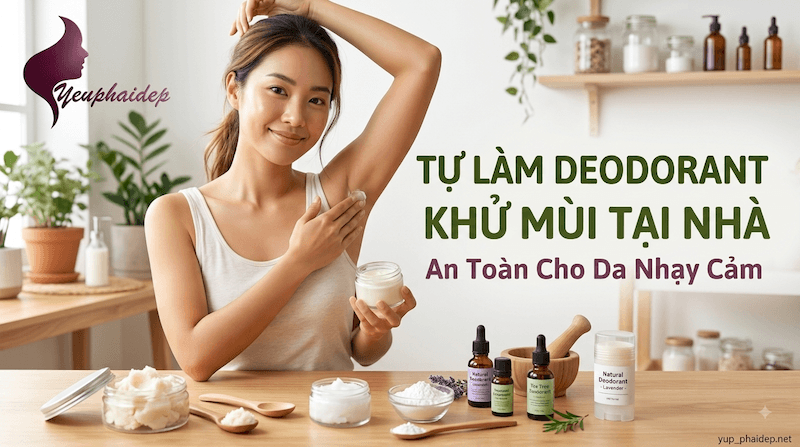 Tự Làm Deodorant Khử Mùi Tự Nhiên Tại Nhà An Toàn Cho Da Nhạy Cảm
