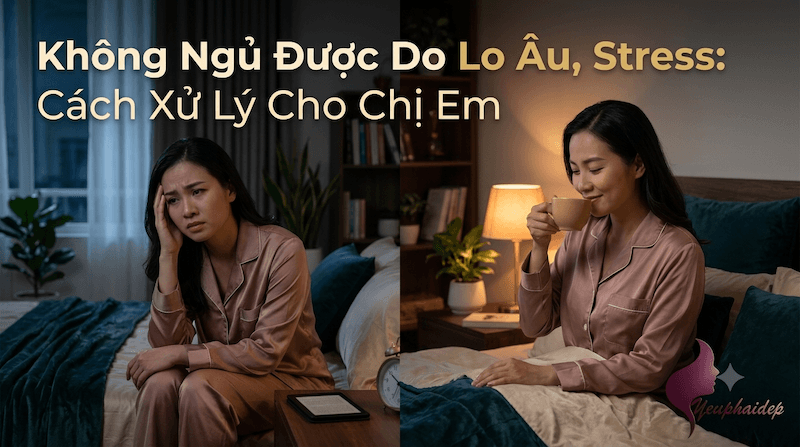 Không Ngủ Được Do Lo Âu, Stress: Cách Xử Lý Cho Chị Em