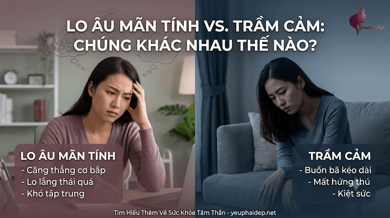 Lo Âu Mãn Tính Khác Trầm Cảm Thế Nào