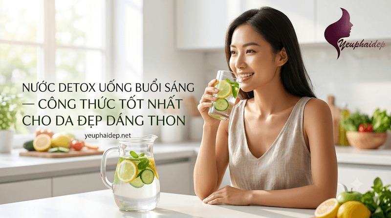 Nước Detox Uống Buổi Sáng — Công Thức Tốt Nhất Cho Da Đẹp Dáng Thon