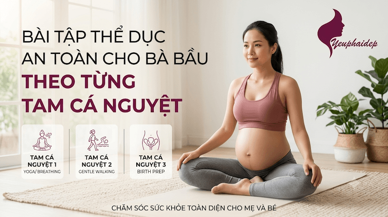 Bài Tập Thể Dục An Toàn Cho Bà Bầu Theo Từng Tam Cá Nguyệt