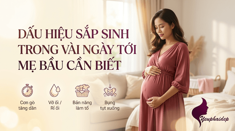 Dấu Hiệu Sắp Sinh Trong Vài Ngày Tới Mẹ Bầu Cần Biết