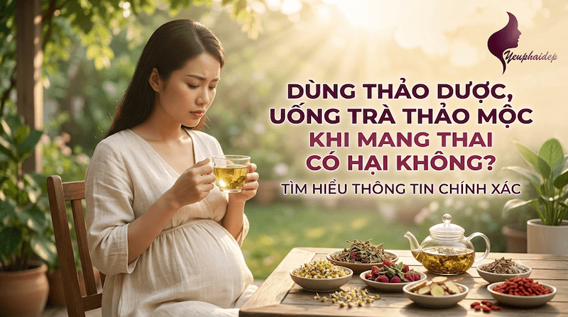 Dùng Thảo Dược, Uống Trà Thảo Mộc Khi Mang Thai Có Hại Không?