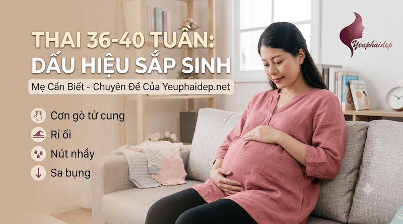 Thai 36-40 Tuần: Dấu Hiệu Sắp Sinh Mẹ Cần Biết