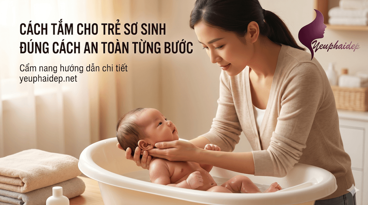 Cách Tắm Cho Trẻ Sơ Sinh Đúng Cách An Toàn Từng Bước