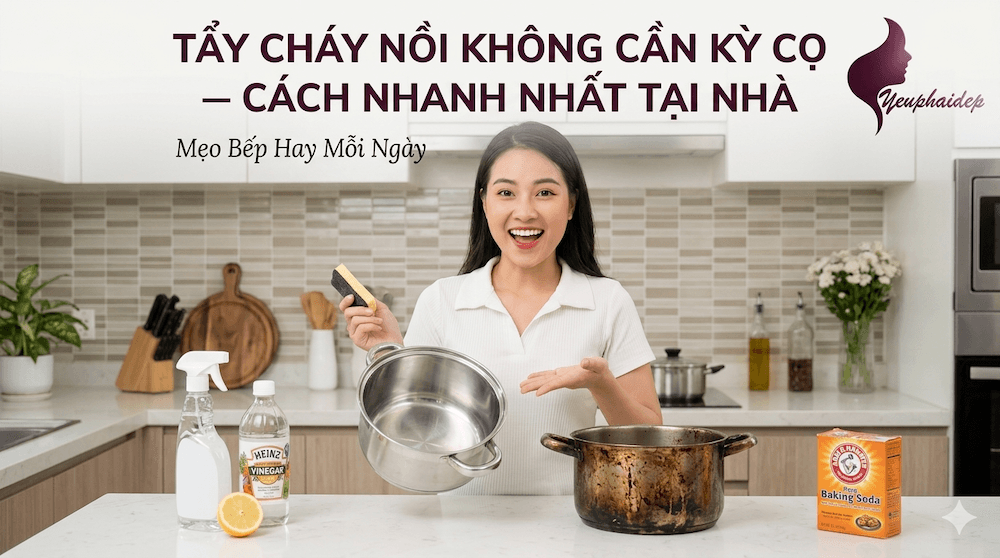 Tẩy Cháy Nồi Không Cần Kỳ Cọ — Cách Nhanh Nhất Tại Nhà