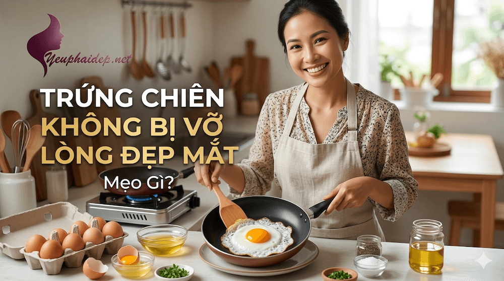 Trứng Chiên Không Bị Vỡ Lòng Đẹp Mắt — Mẹo Gì?