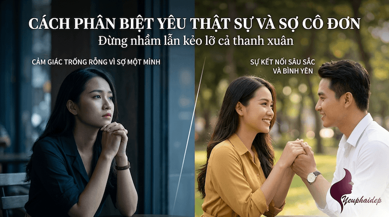 Cách phân biệt yêu thật sự và sợ cô đơn — Đừng nhầm lẫn kẻo lỡ cả thanh xuân