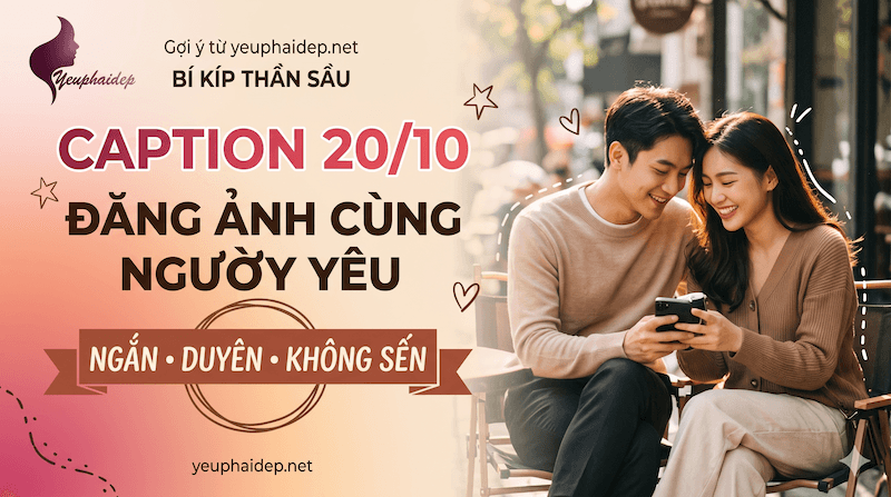 Caption 20/10 Đăng Ảnh Cùng Người Yêu — Ngắn, Duyên, Không Sến