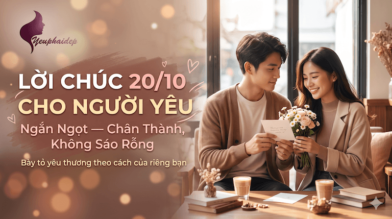 Lời Chúc 20/10 Cho Người Yêu Ngắn Ngọt — Chân Thành, Không Sáo Rỗng