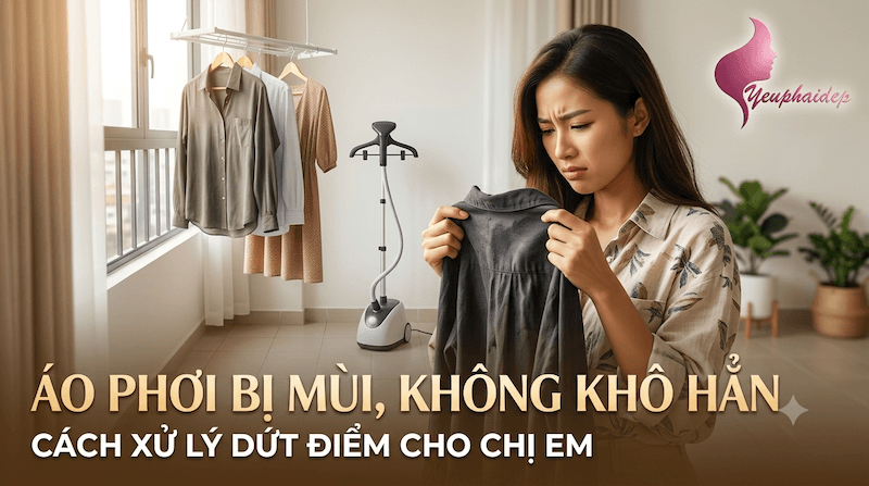 Áo Phơi Bị Mùi Không Khô Hẳn: Cách Xử Lý Dứt Điểm Cho Chị Em