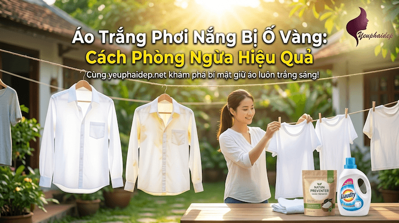 Áo Trắng Phơi Nắng Bị Ố Vàng: Cách Phòng Ngừa Hiệu Quả