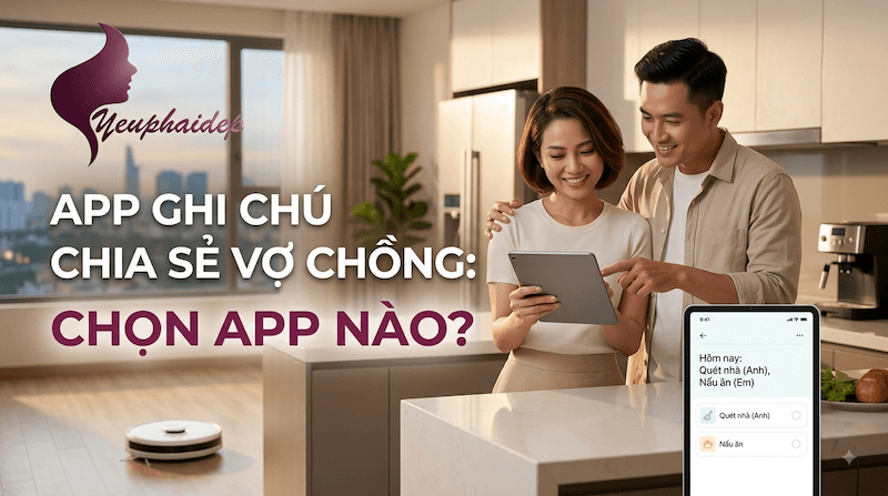 App Ghi Chú Công Việc Nhà Chia Sẻ Chồng Vợ: Chọn App Nào?