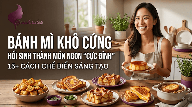 Bánh Mì Khô Cứng Làm Thành Gì Ăn Được Ngon? 15+ Cách "Hồi Sinh" Cực Đỉnh