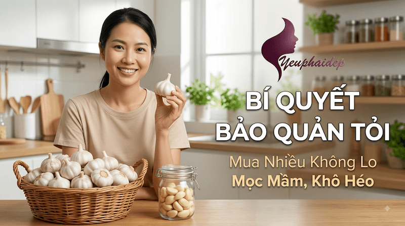 Bí Quyết Bảo Quản Tỏi Mua Nhiều Không Lo Mọc Mầm, Khô Héo