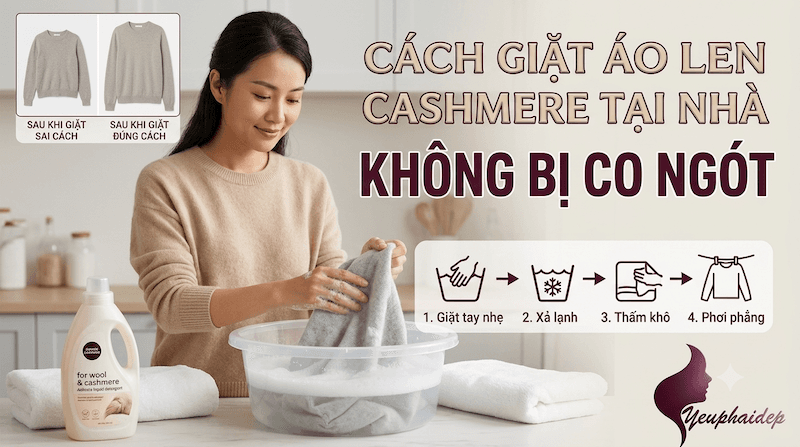 Cách Giặt Áo Len Cashmere Tại Nhà Không Bị Co Ngót