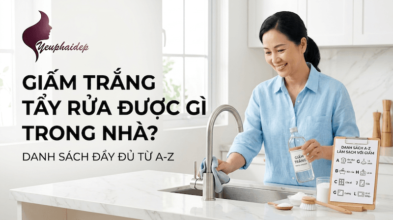 Giấm Trắng Tẩy Rửa Được Gì Trong Nhà? Danh Sách Đầy Đủ Từ A-Z