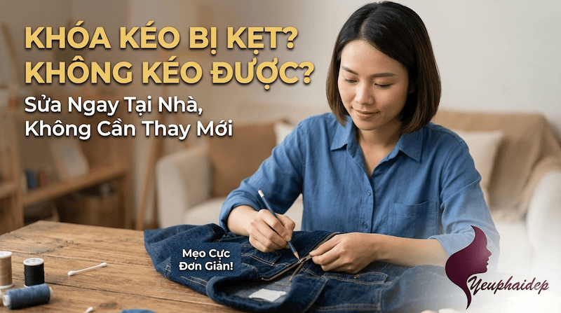 Khóa Kéo Bị Kẹt Không Kéo Được? Sửa Ngay Tại Nhà, Không Cần Thay Mới