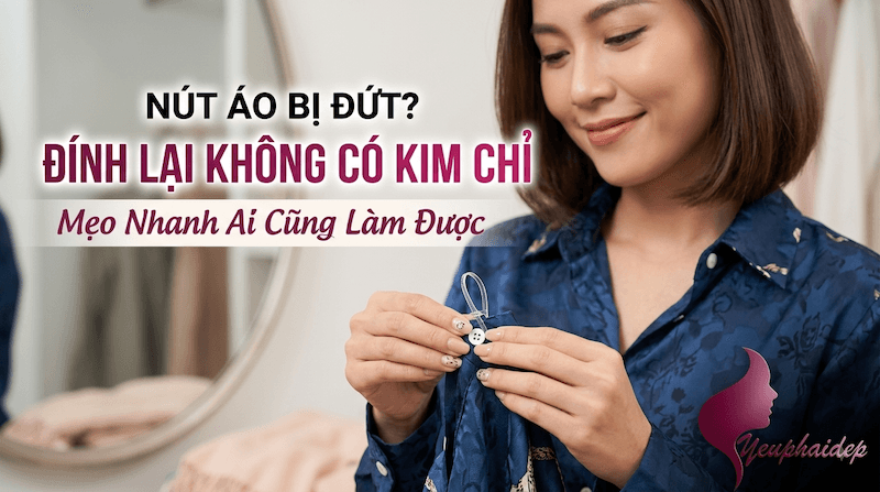 Nút Áo Bị Đứt Đính Lại Không Có Kim Chỉ – Mẹo Nhanh Ai Cũng Làm Được