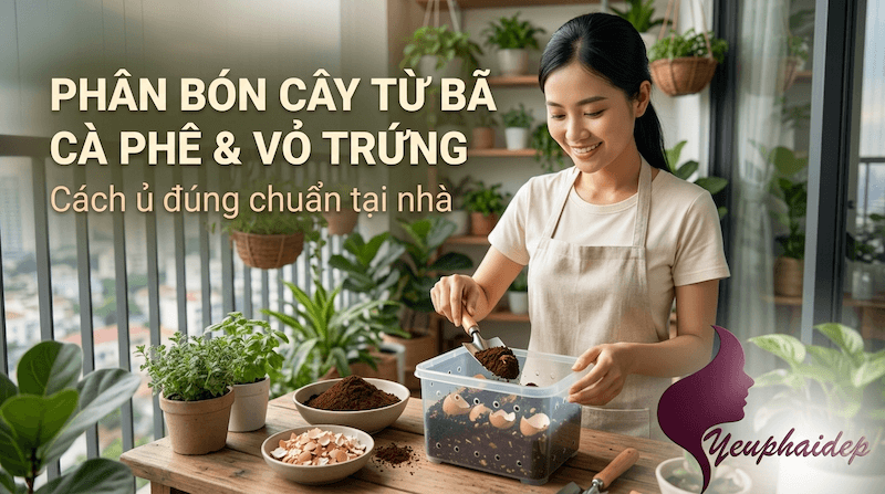 Phân bón cây từ bã cà phê vỏ trứng: Cách ủ đúng chuẩn tại nhà