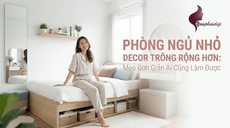 Phòng Ngủ Nhỏ Decor Trông Rộng Hơn: Mẹo Đơn Giản Ai Cũng Làm Được