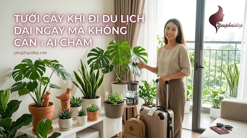 Tưới Cây Khi Đi Du Lịch Dài Ngày Mà Không Cần Ai Chăm