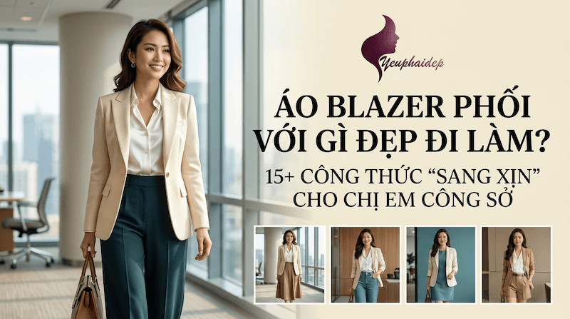 Áo Blazer Phối Với Gì Đẹp Đi Làm? 15+ Công Thức "Sang Xịn" Cho Chị Em Công Sở