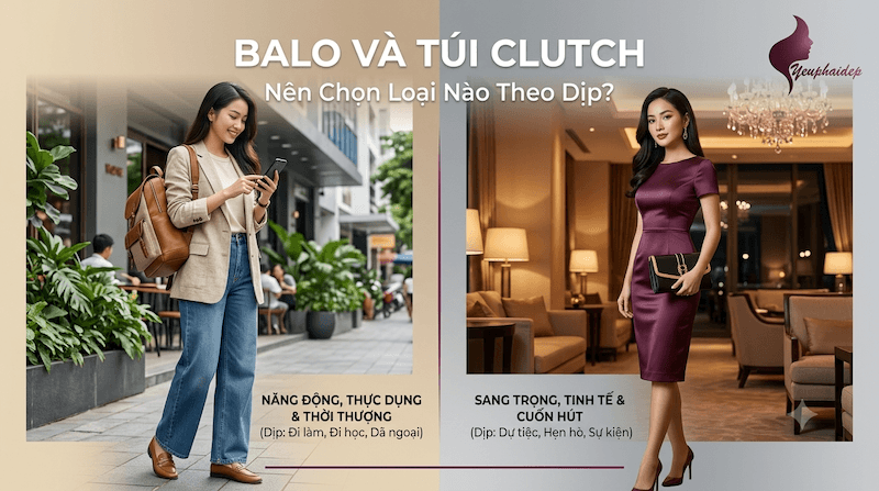 Balo Và Túi Clutch Nên Chọn Loại Nào Theo Dịp?