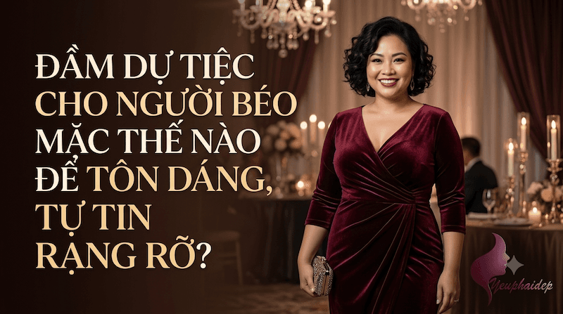 Đầm dự tiệc cho người béo mặc thế nào để tôn dáng, tự tin rạng rỡ?