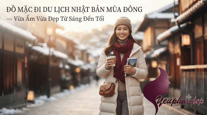 Đồ Mặc Đi Du Lịch Nhật Bản Mùa Đông — Vừa Ấm Vừa Đẹp Từ Sáng Đến Tối